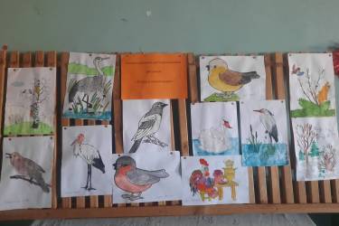 Выставка детских рисунков «Птицы в наших краях»